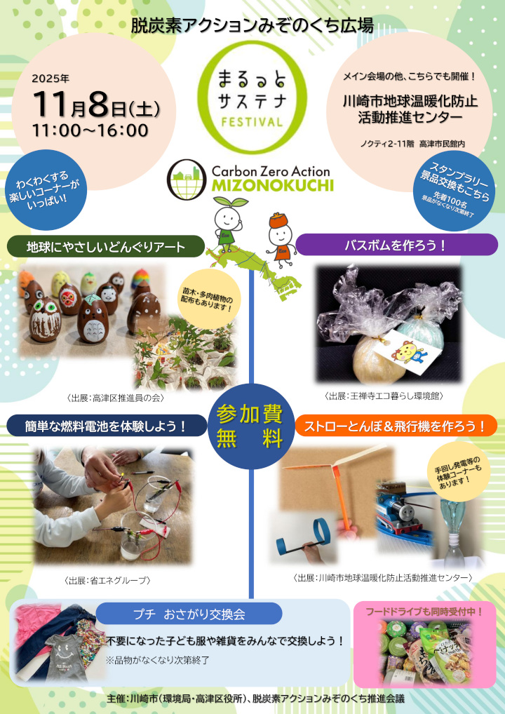 まるっとサステナ サブ会場イベント チラシ